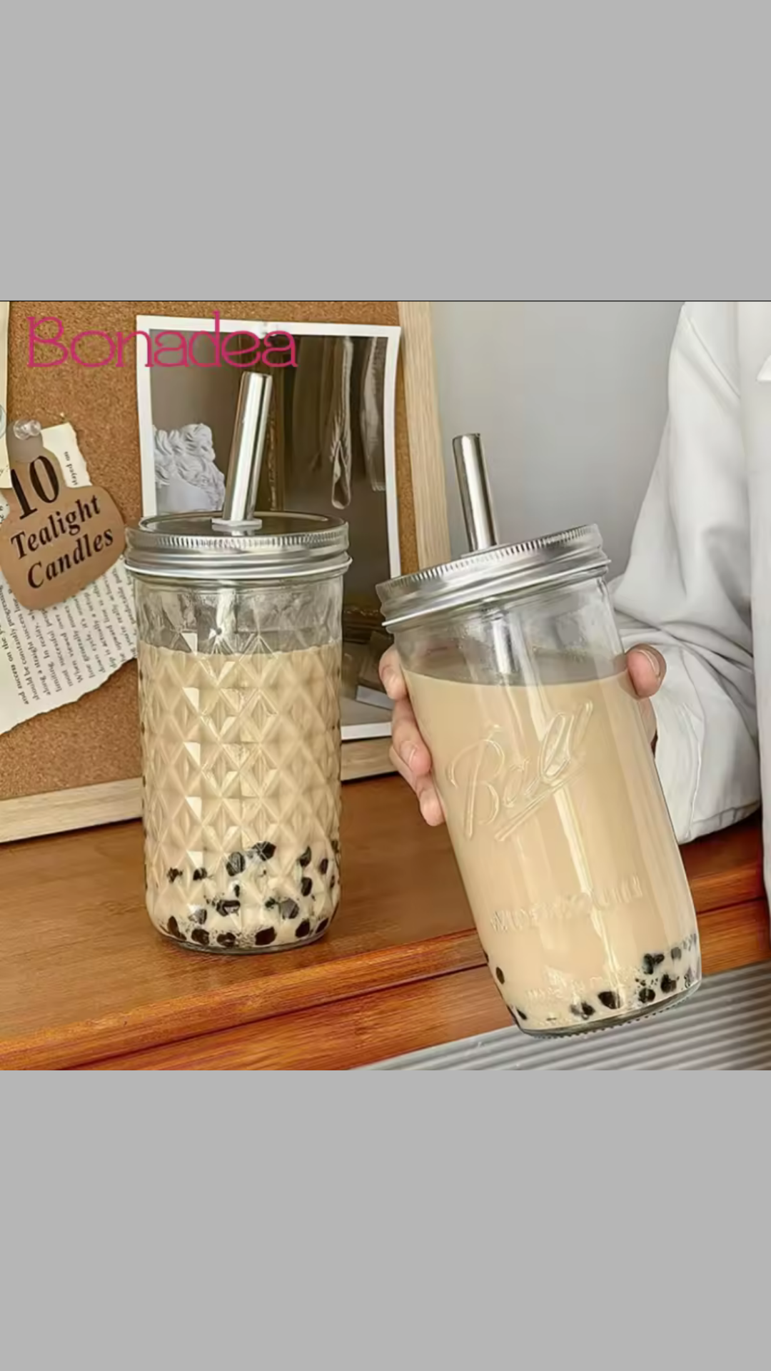 Bubbletea Glas